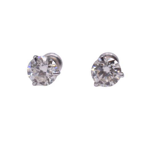 Studs Moissanita Classic 2 CT