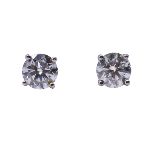 Studs Moissanita Classic 4 CT