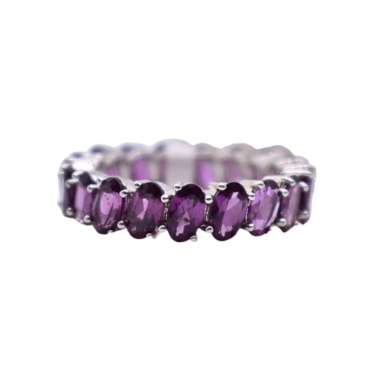 Anillo Eternidad de Rodolita