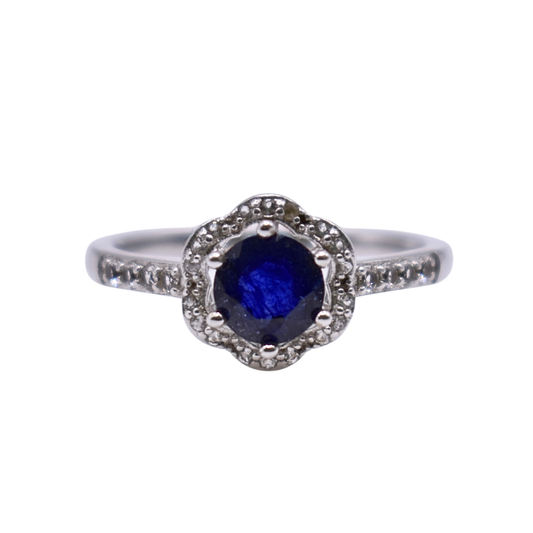 Anillo Nomeolvides de Zafiro